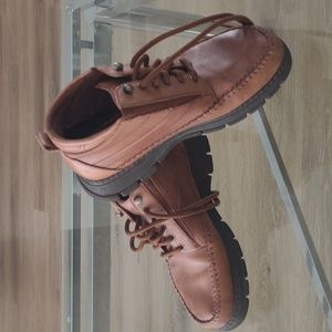 Dr. Scholl's Lace-up Ankle Boots Leather